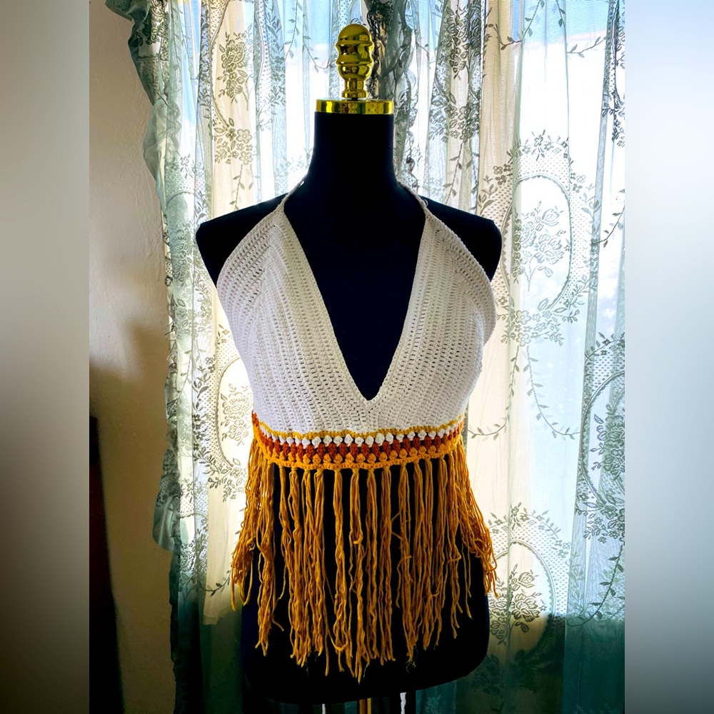 Crochet Halter Top Retro Inspired